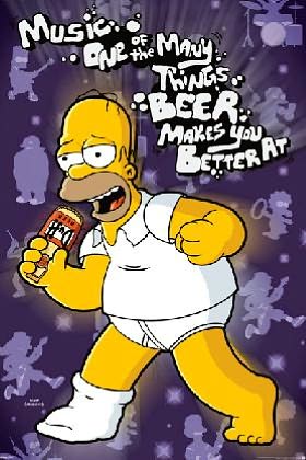 Simpsons - Beer Makes You Better Poster