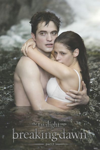 Twilight 4 - Edward & Bella in Water Poster