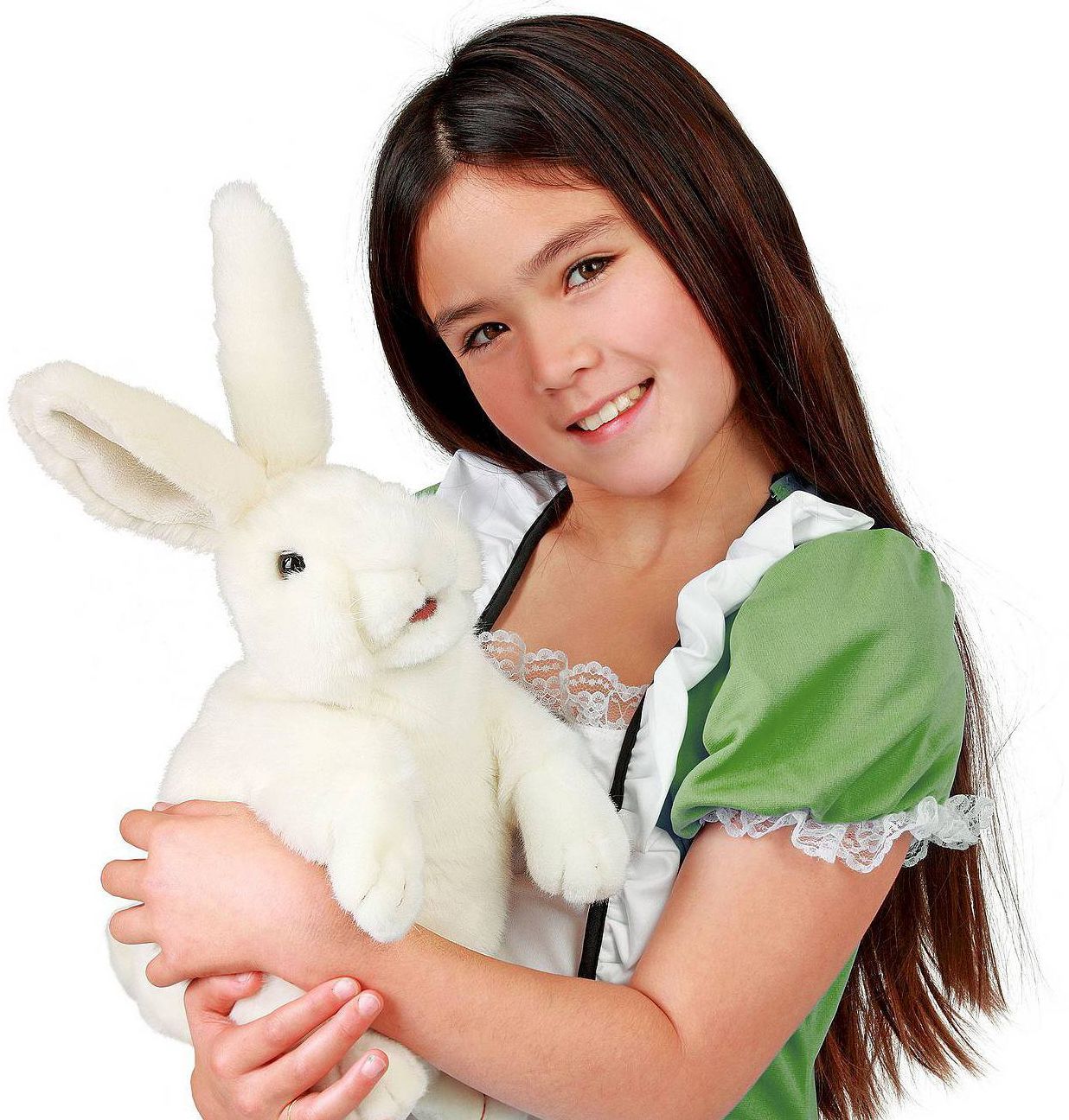 Standing White Rabbit Puppet