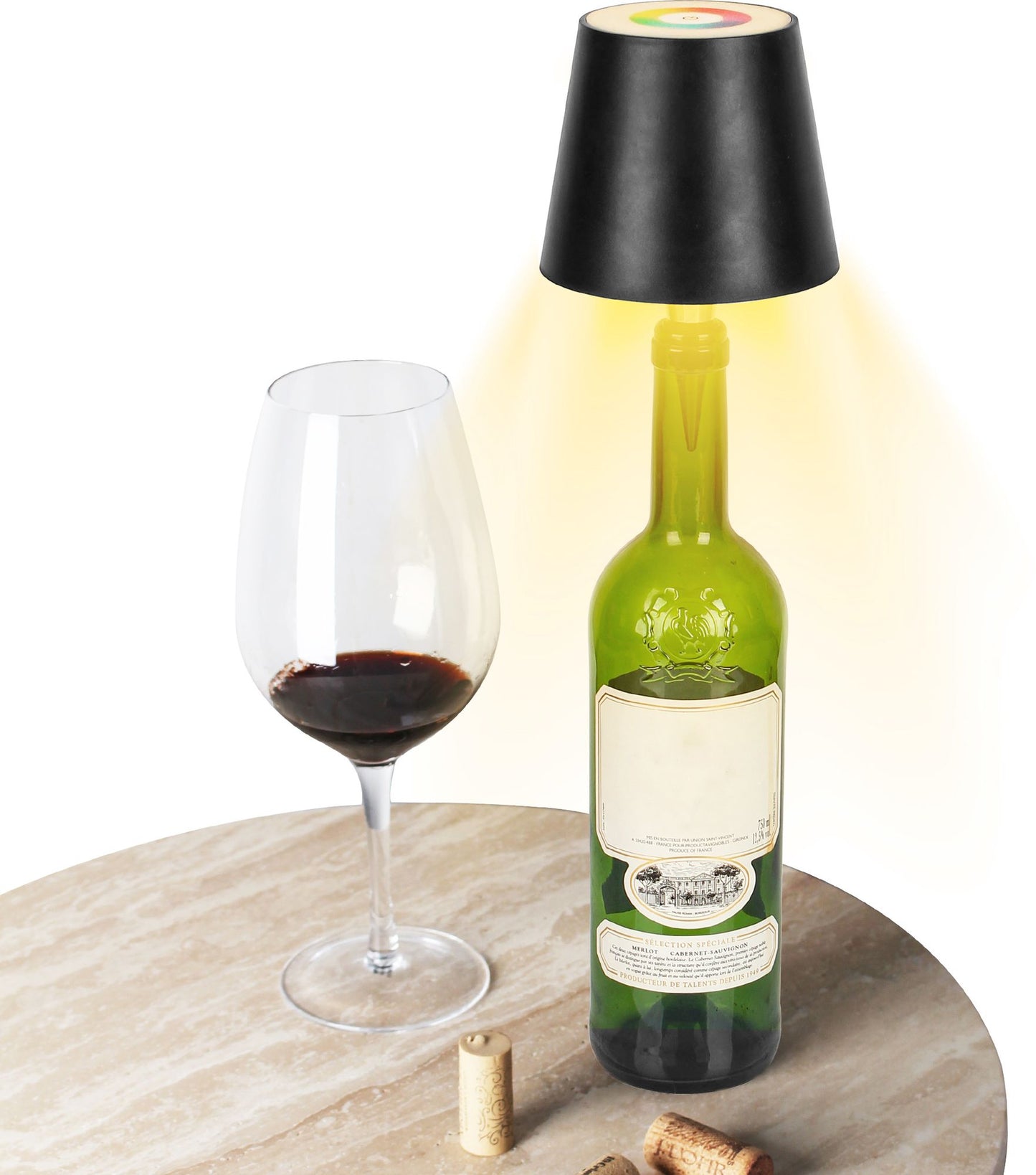 Wine Bottle Lamp with Wine Stopper