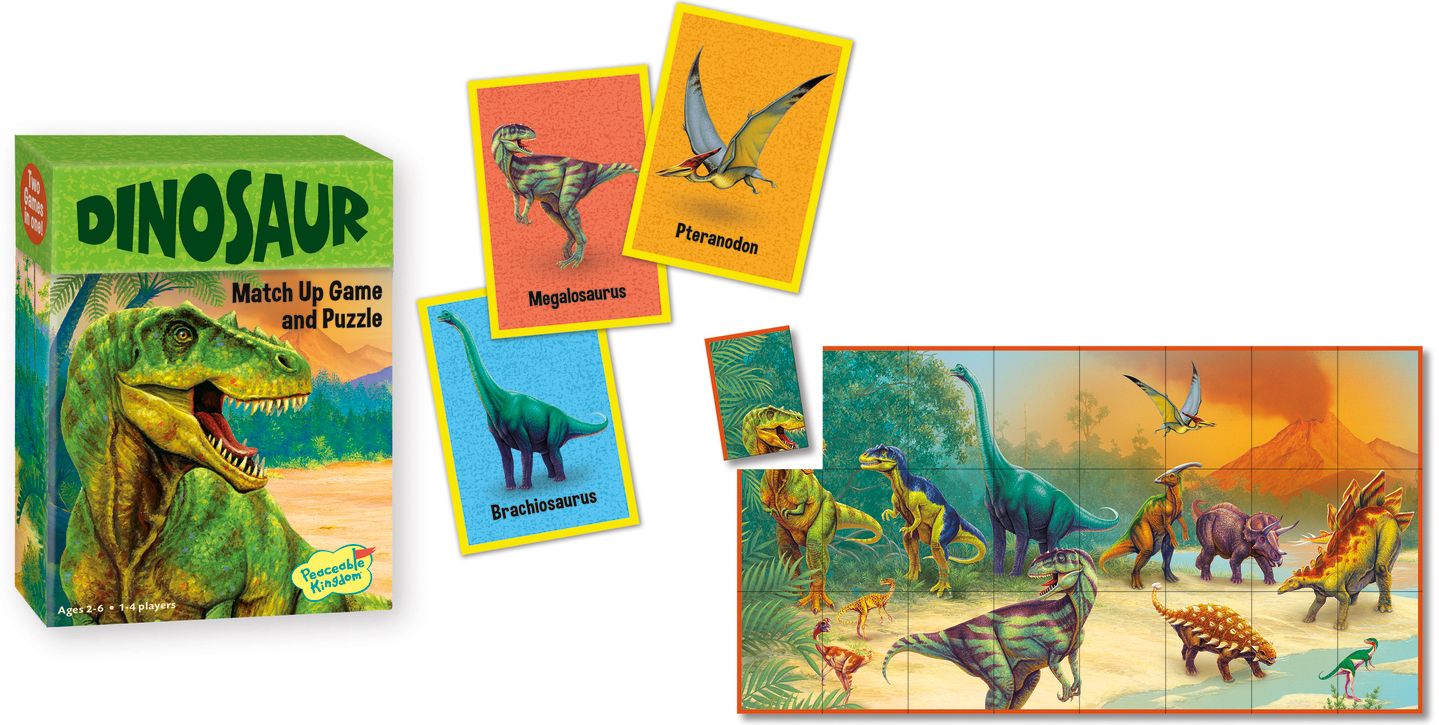 Dinosaur Match Up Game + Puzzle