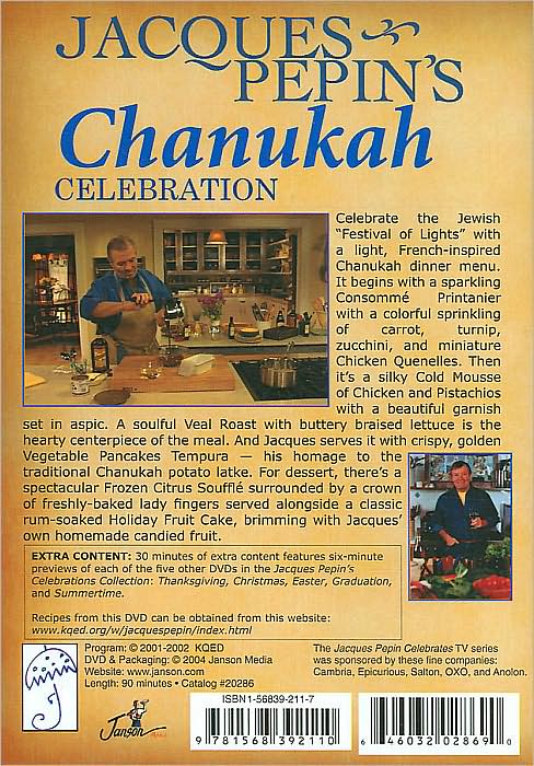 Jacques Pepin's Chanukah Celebration