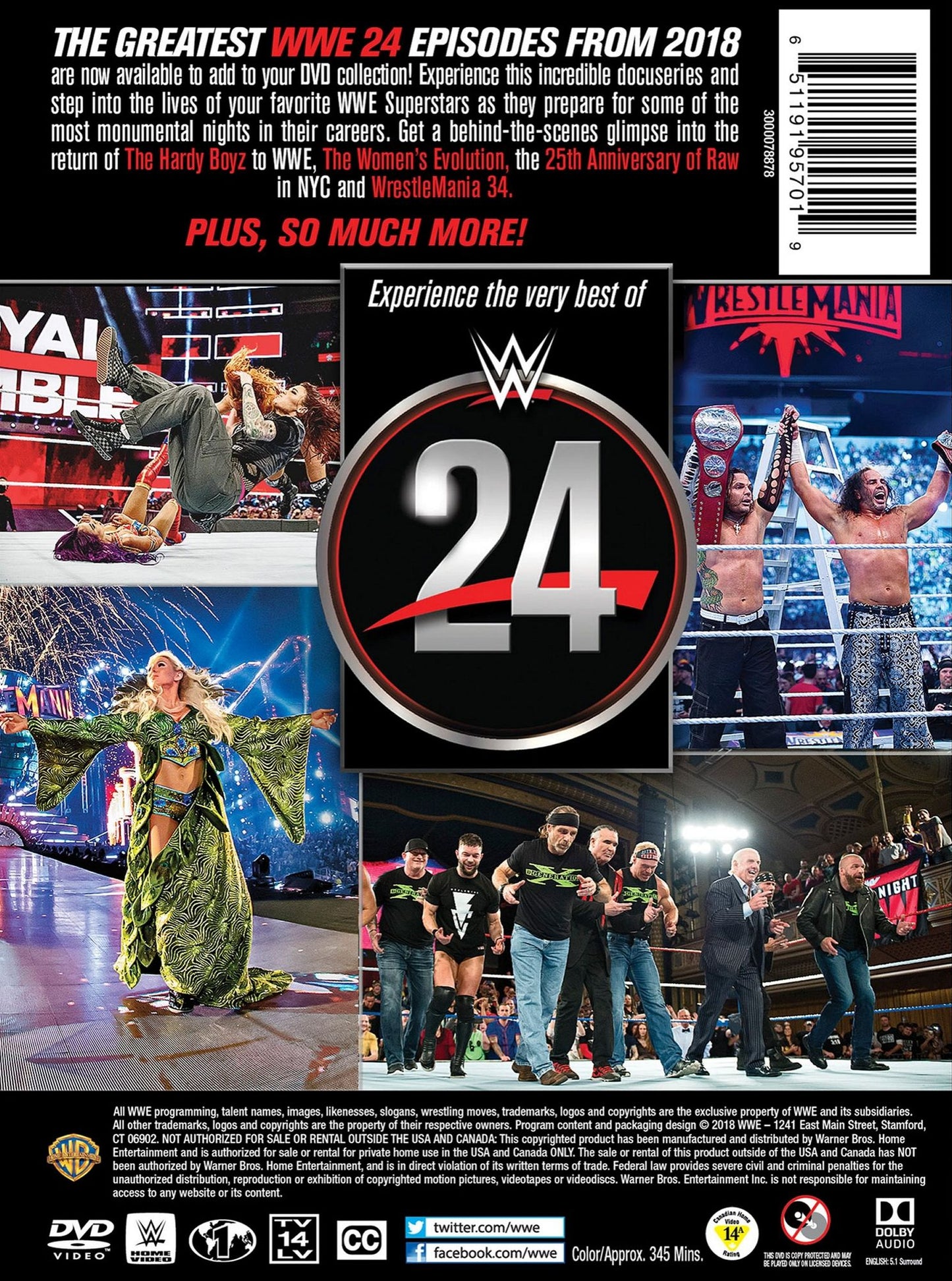 WWE 24: The Best of 2018 [2 Discs]