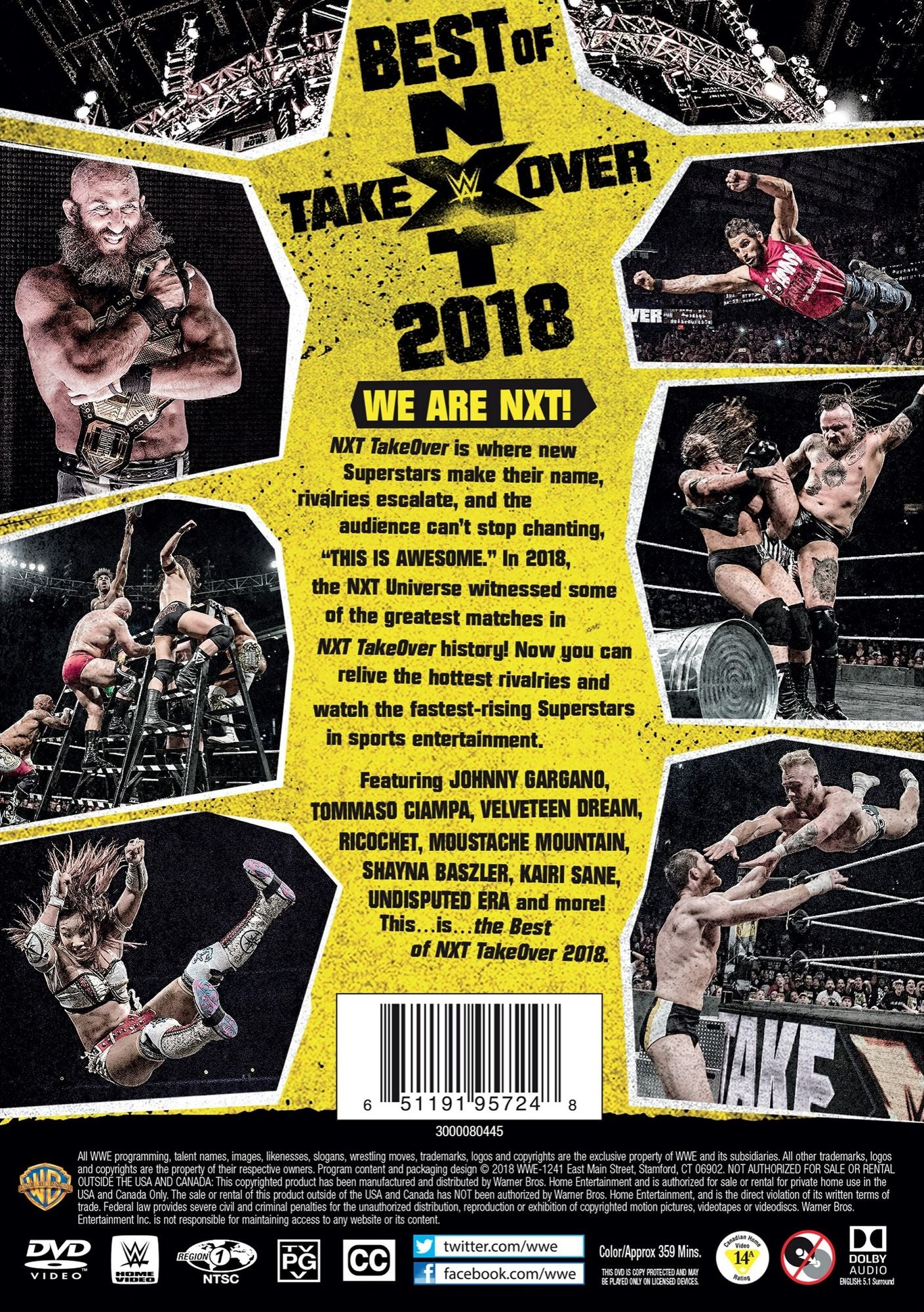 WWE: Best of NXT Takeover 2018 [2 Discs]
