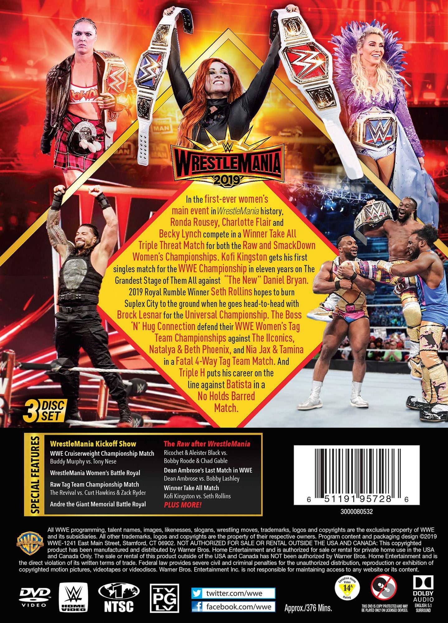 WWE: Wrestlemania 35 [3 Discs]