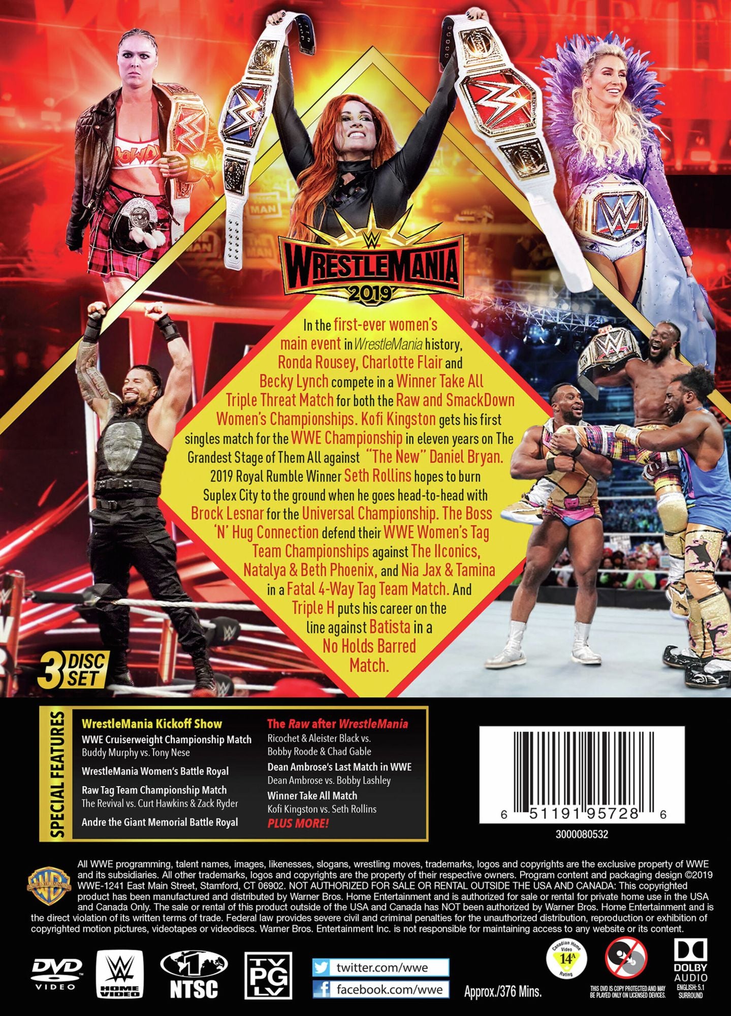 WWE: Wrestlemania 35 [3 Discs]