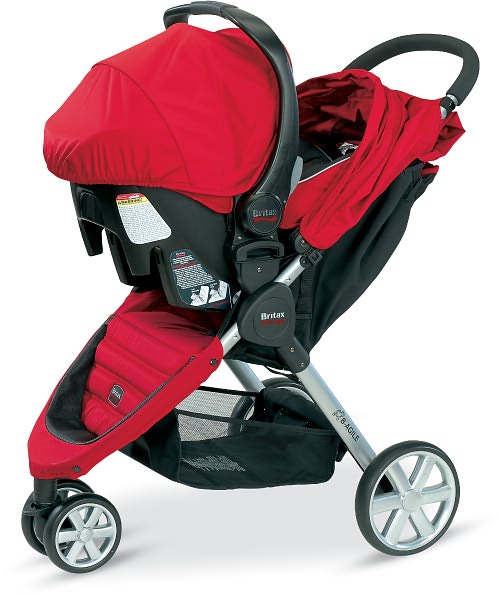 Britax b-Agile Travel System, Red