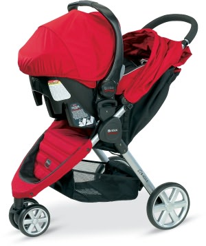 Britax b-Agile Travel System, Red