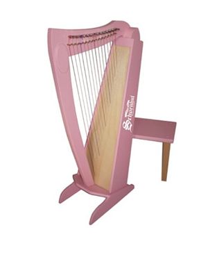 15 String Harp in Pink