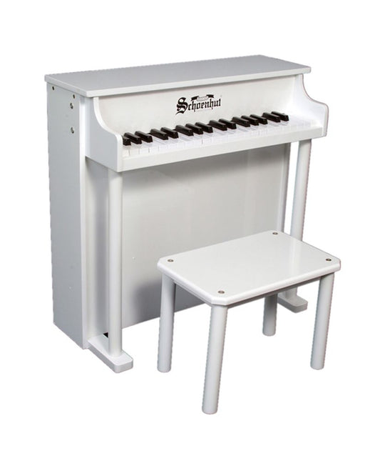 Traditional Deluxe Spinet Piano in White