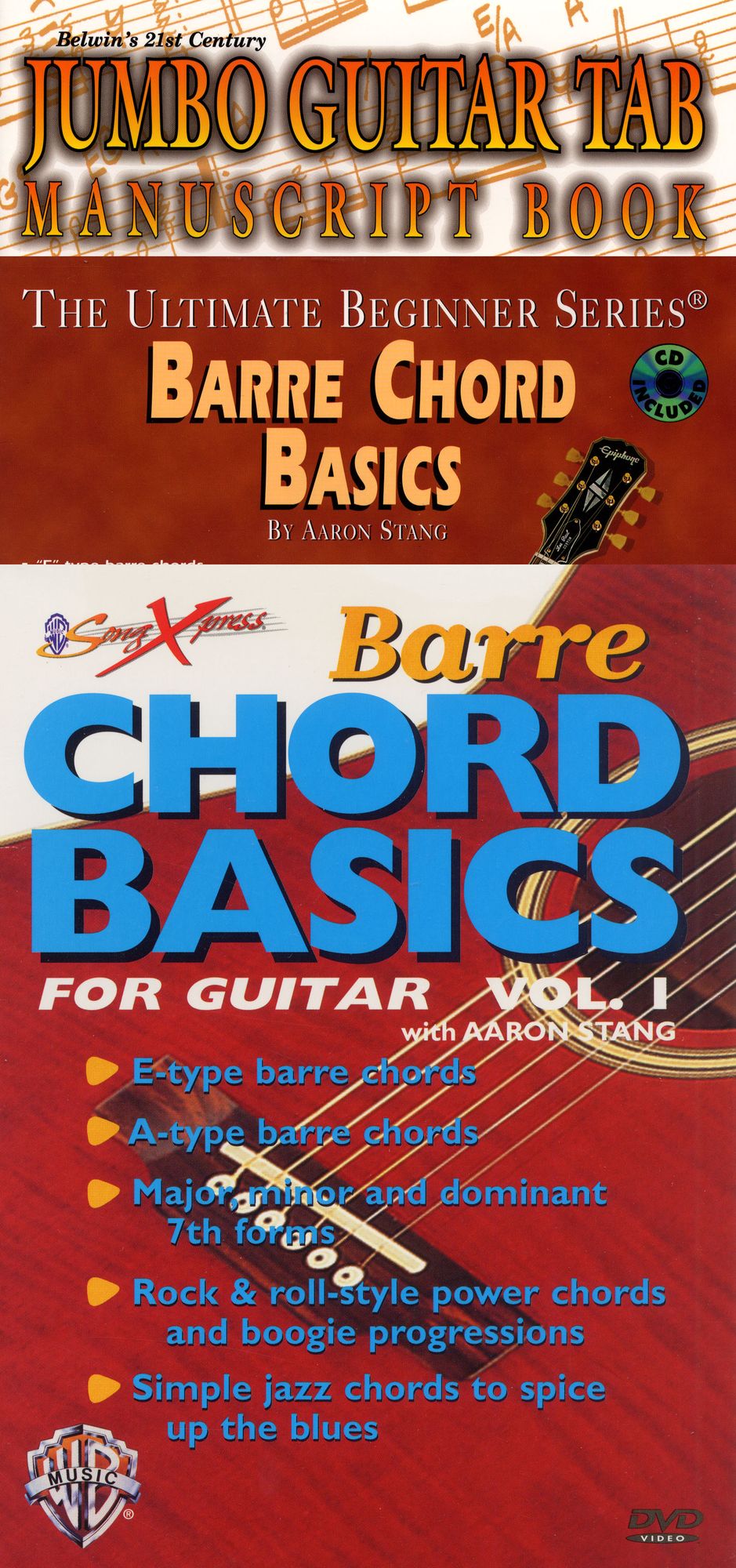 Barre Chord Basics for Guitar, Vol. 1 [With 2 Books & CD]