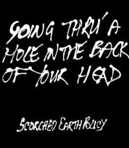Going Thru' A Hole In The Back Of Your Head