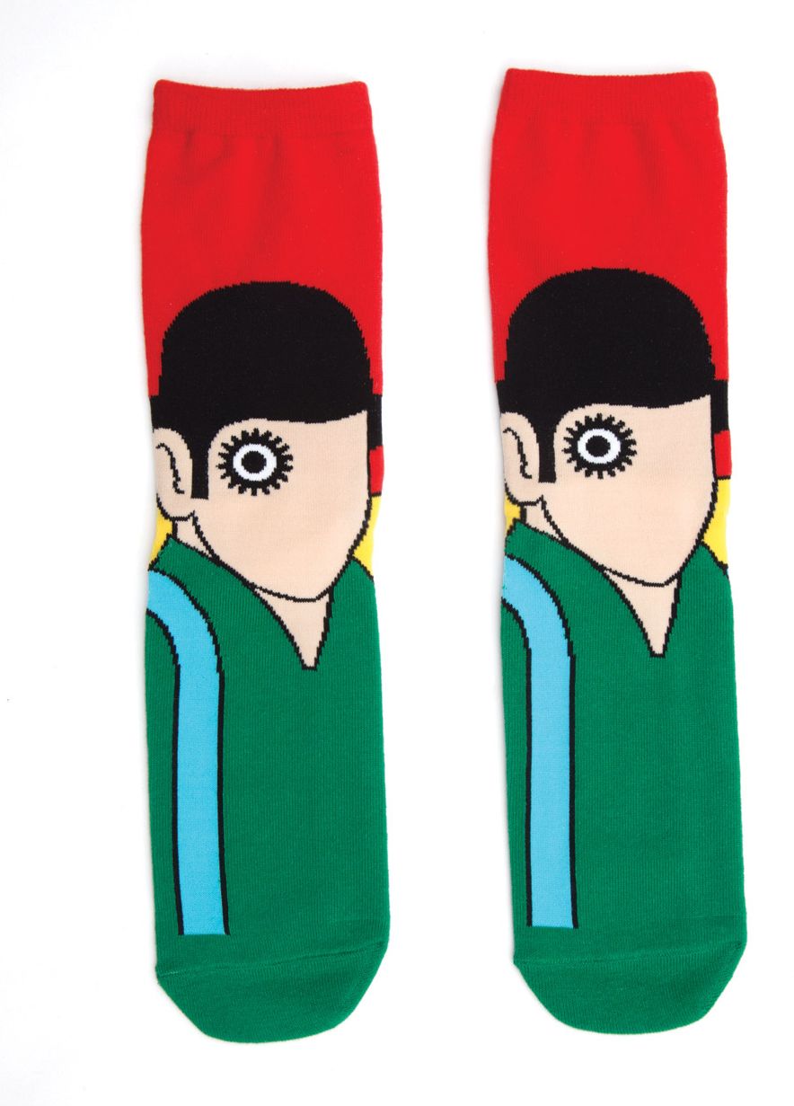 Clockwork Orange Crew Socks Unisex 10-13 1 Pair