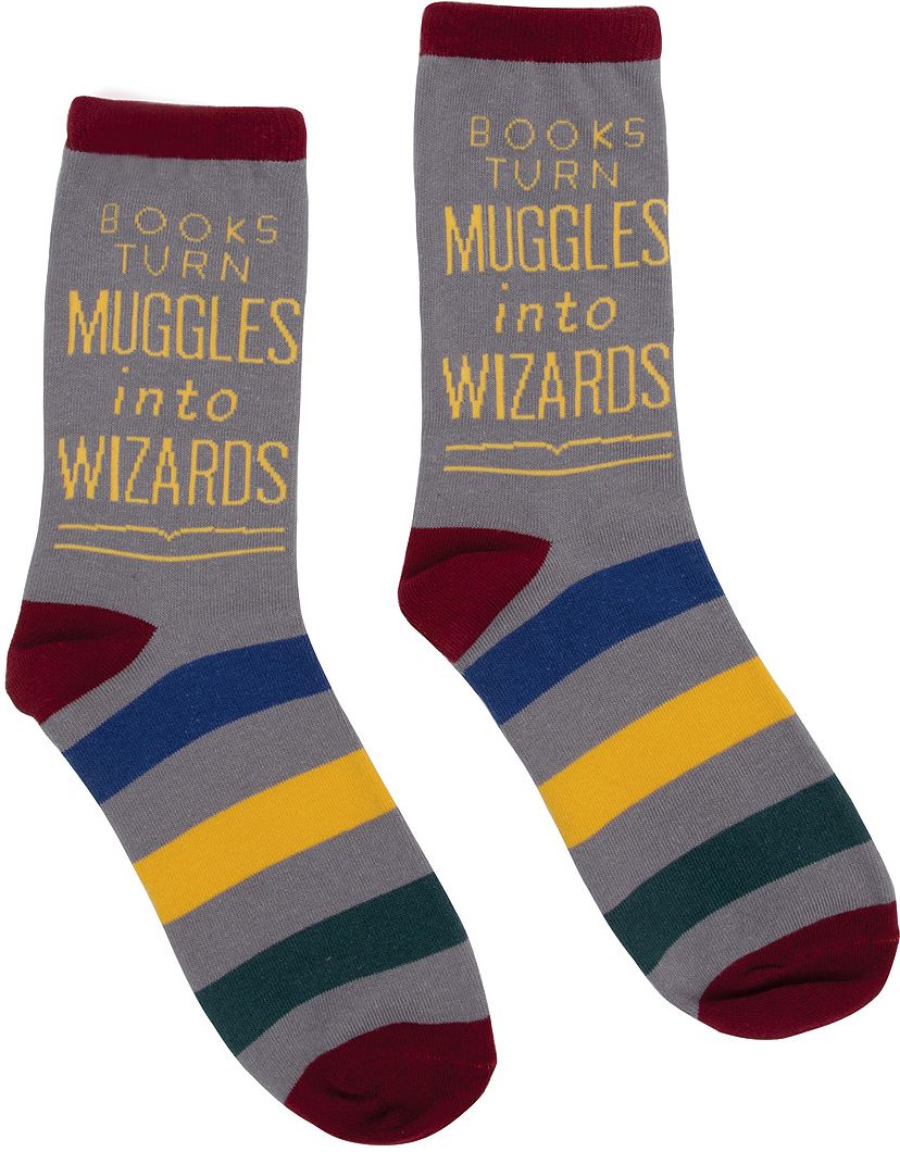 Harry Potter Muggles Crew Socks Unisex 9-11
