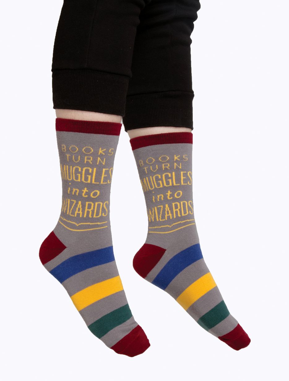 Harry Potter Muggles Crew Socks Unisex 10-13