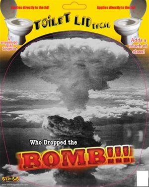 Billy Bob Teeth 10002 Toilet Sticker - Drop Bomb