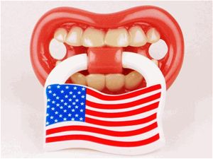 Billy Bob Teeth 50150 AF Patriotic Tot Pacifier