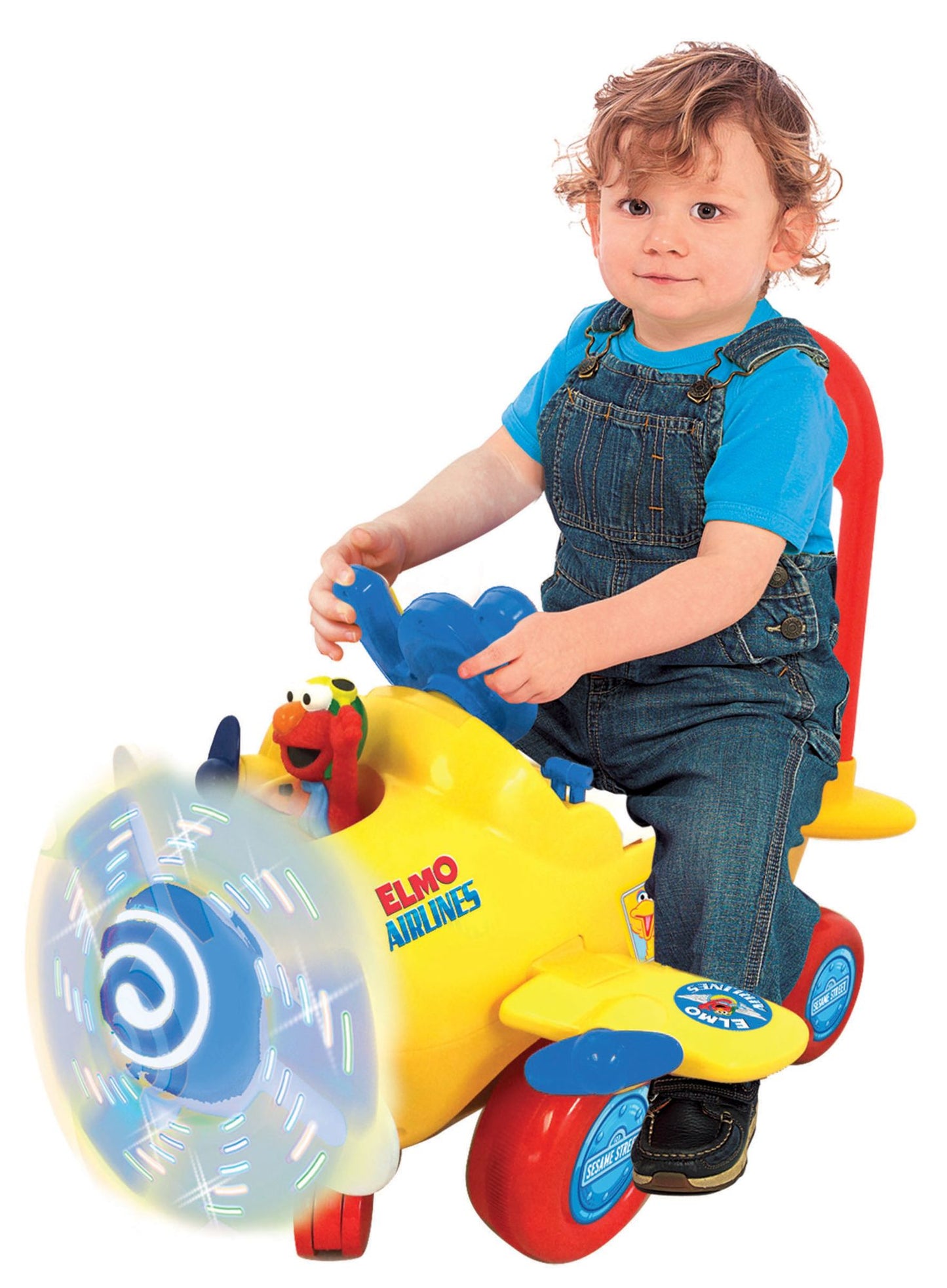 Kiddieland Sesame Street Elmo's Plane Light & Sound Activity Ride-On