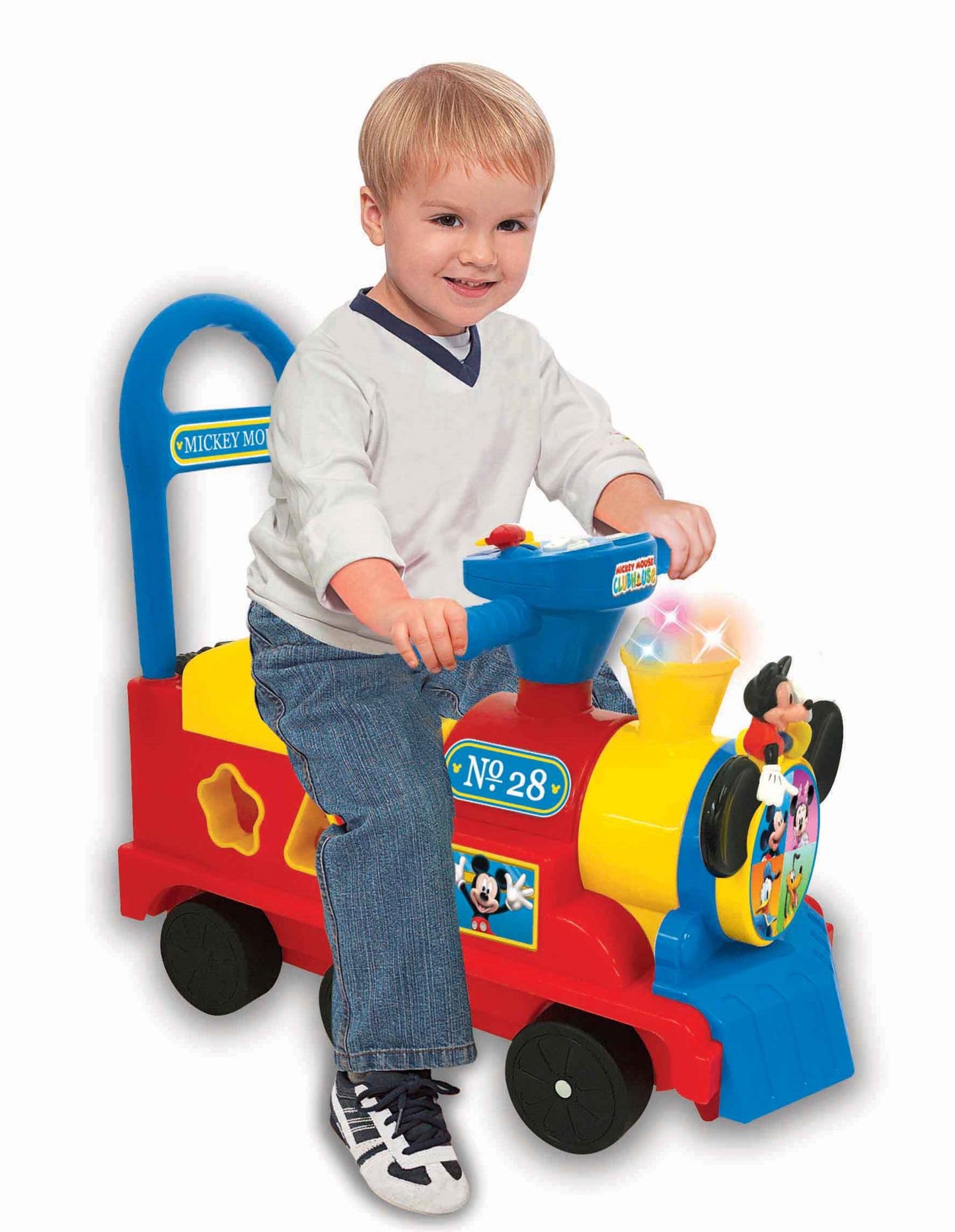 Kiddieland Disney Mickey Mouse Clubhouse Play n' Sort Activity Train Ride-On