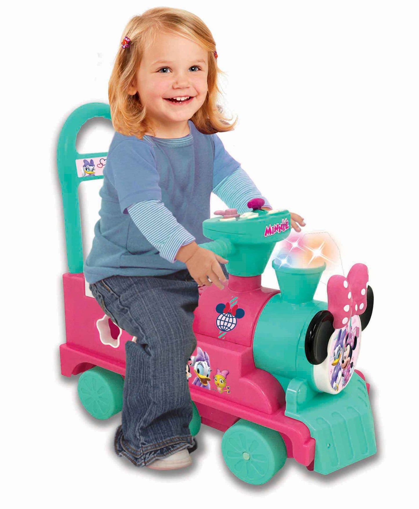 Kiddieland Disney Minnie Mouse Play n' Sort Activity Train Ride-On