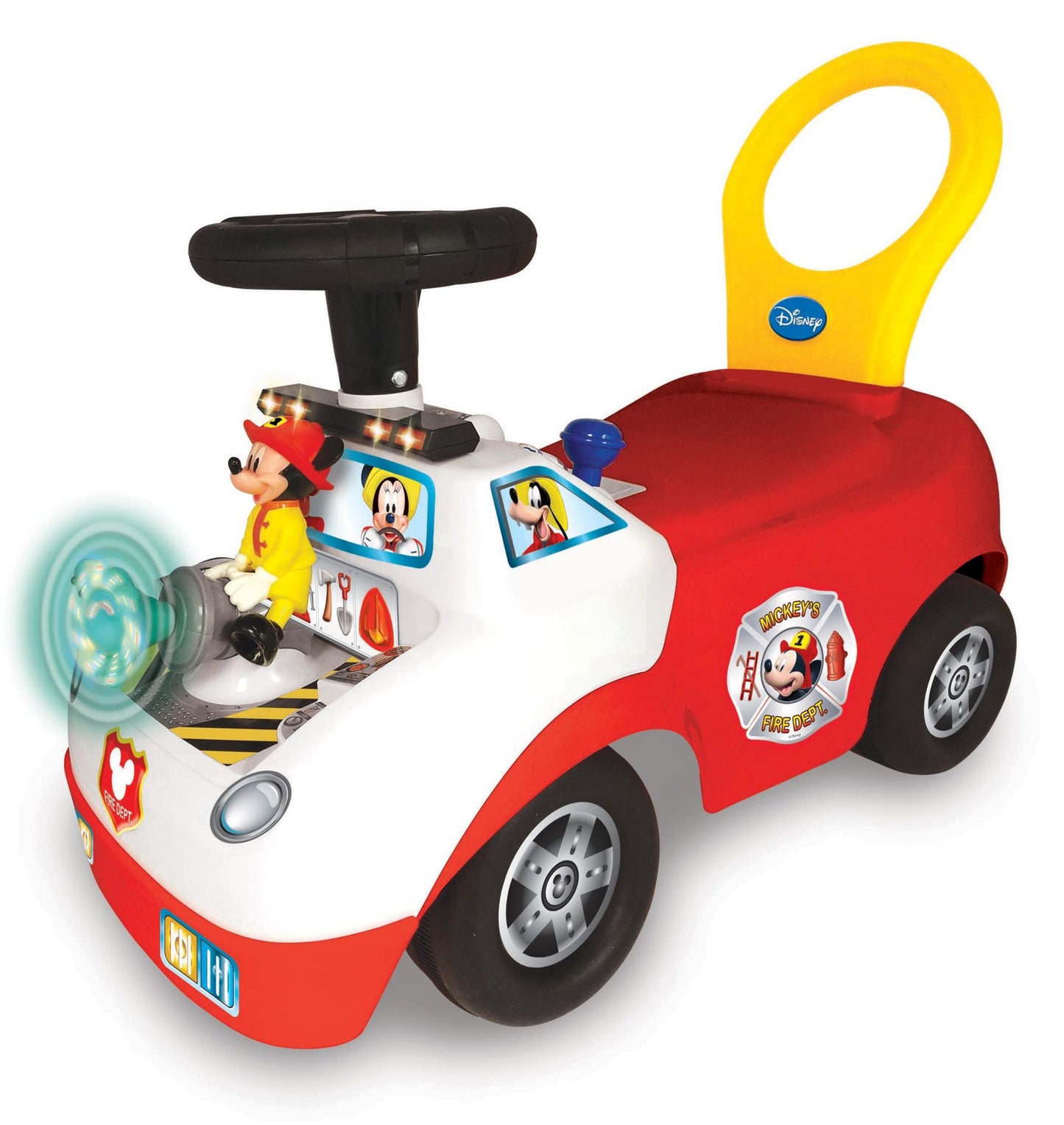 Kiddieland Disney Mickey Mouse Activity Fire Truck Light & Sound Activity Ride-On