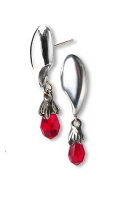 Alchemy E275 Vampretta Fang Blood Drop Earrings