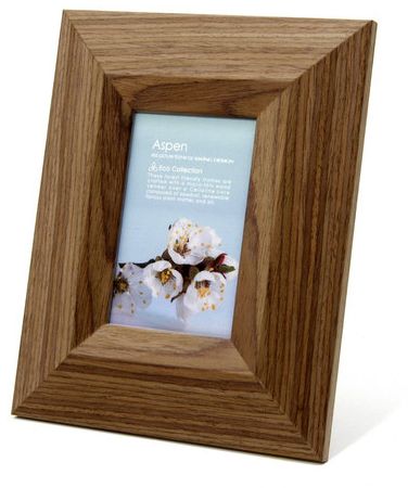 Aspen Mid-Tone Brown Eco Friendly Core With Wood Veneer Frame 4x6