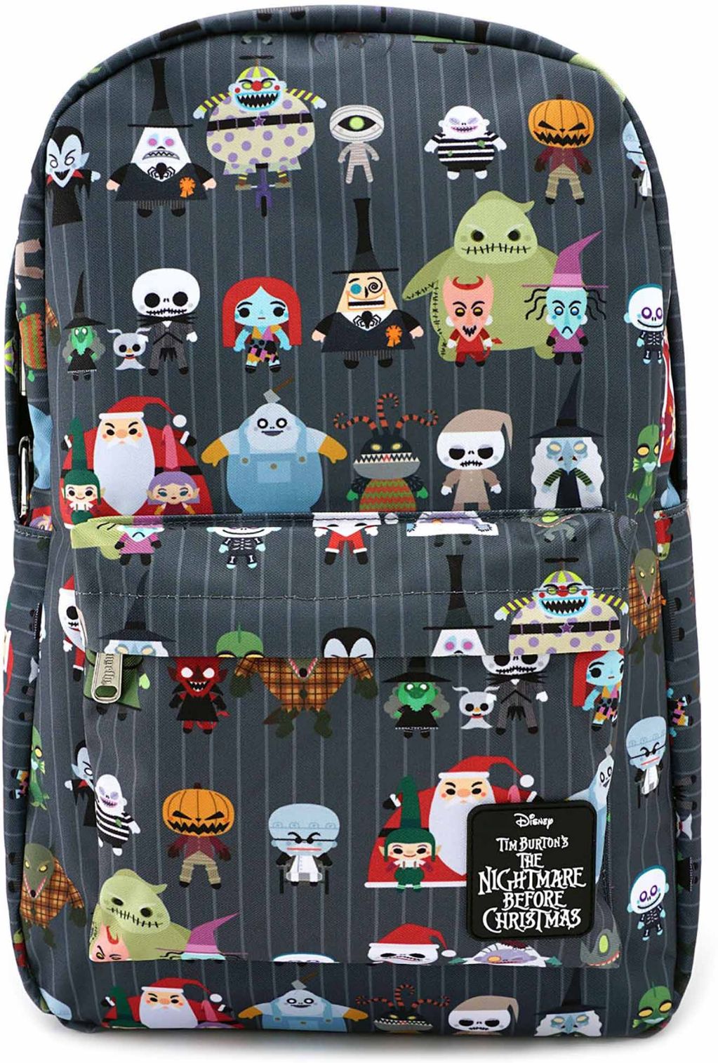 Chibi Characters Nylon Backpack (Loungefly Nightmare Before Christmas:)