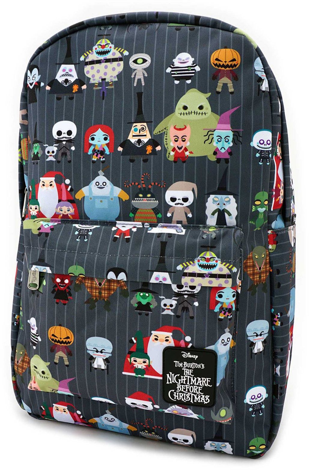 Chibi Characters Nylon Backpack (Loungefly Nightmare Before Christmas:)