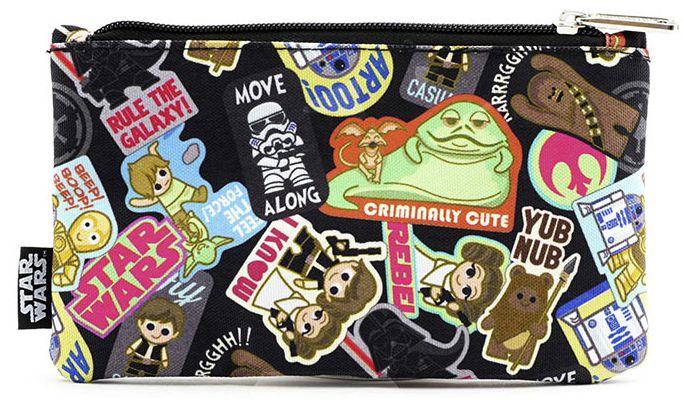 Star Wars Kawaii Stickers Print Pencil Case