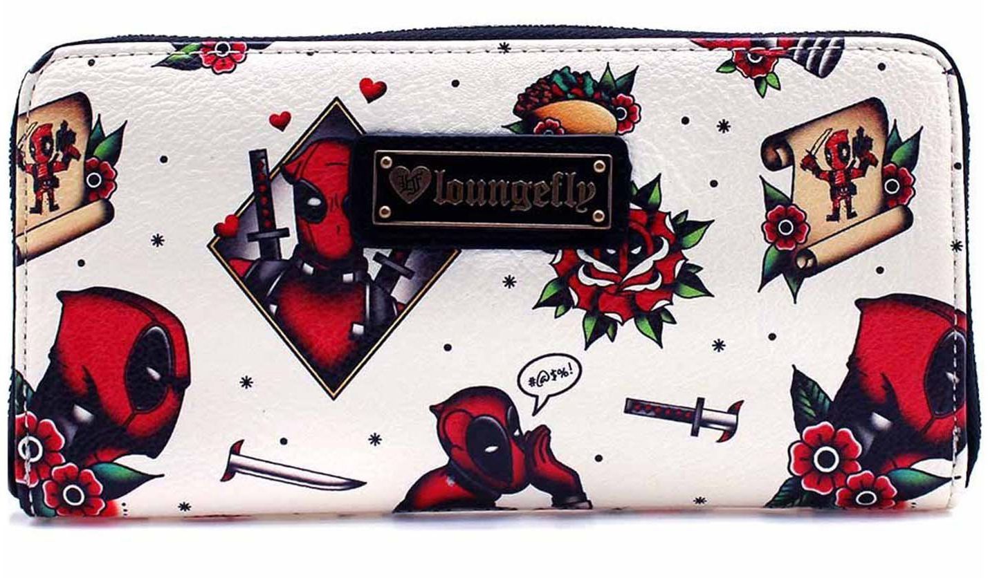 DEADPOOL TATTOO AOP ZIP AROUND WALLET
