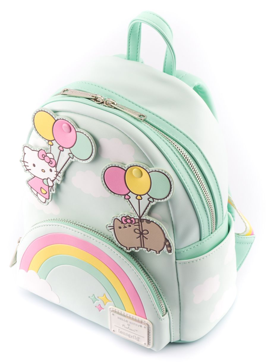 X Hello Kitty Balloons & Rainbow Mini Backpack (Loungefly Pusheen:)