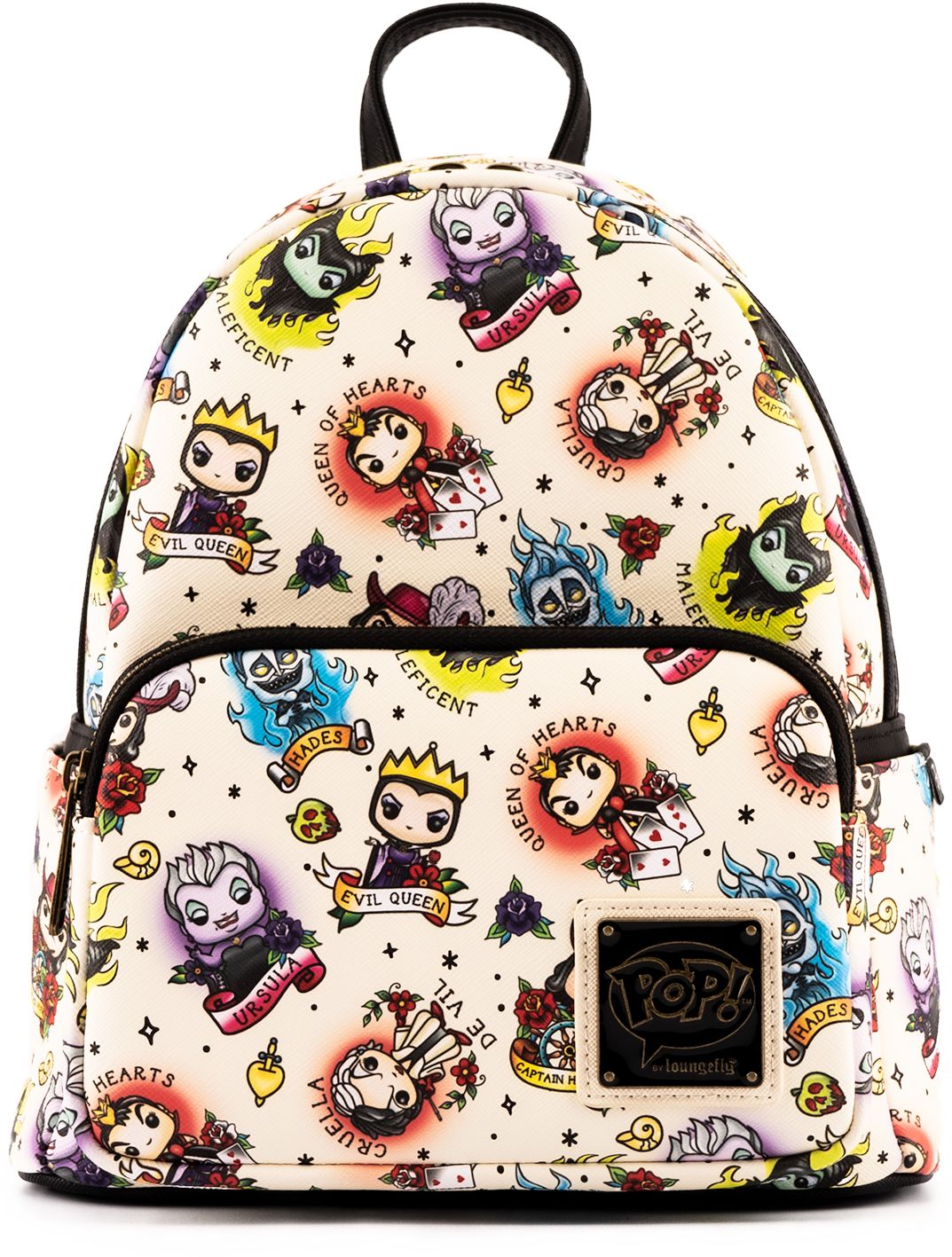 Villains Tattoo Aop Mini Backpack (Pop By Loungefly Disney:)