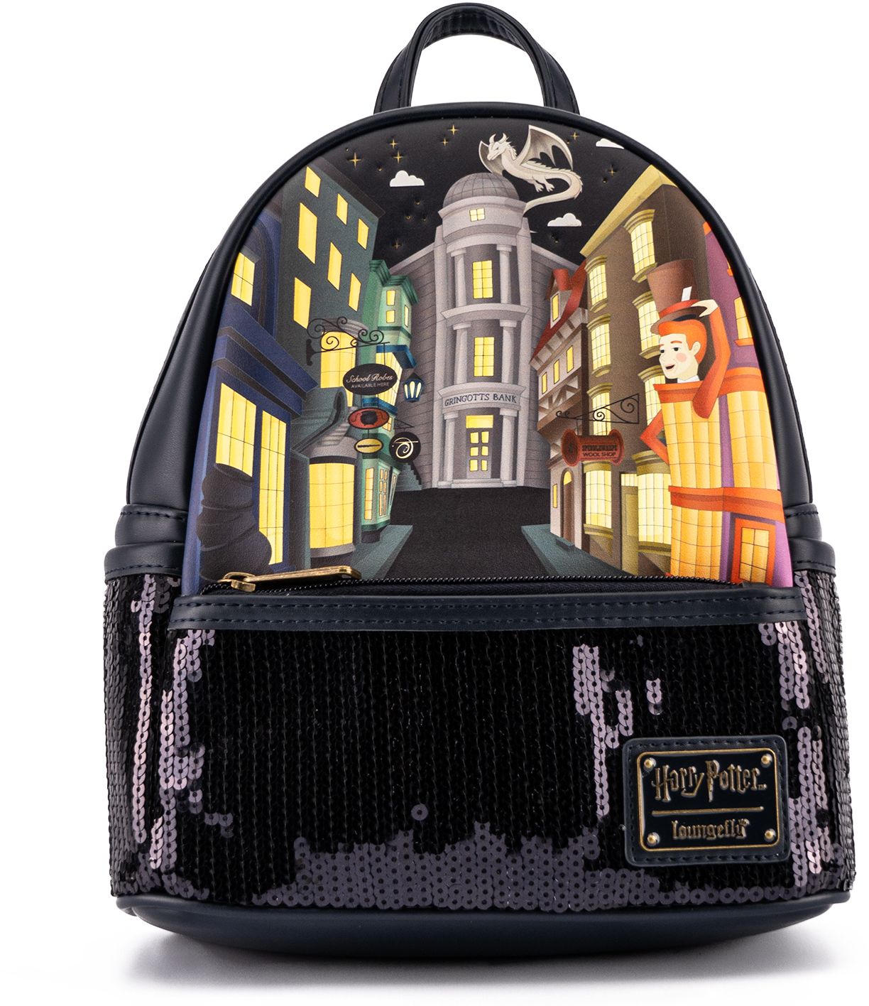 Diagon Alley Sequin Mini Backpack (Loungefly Harry Potter:)