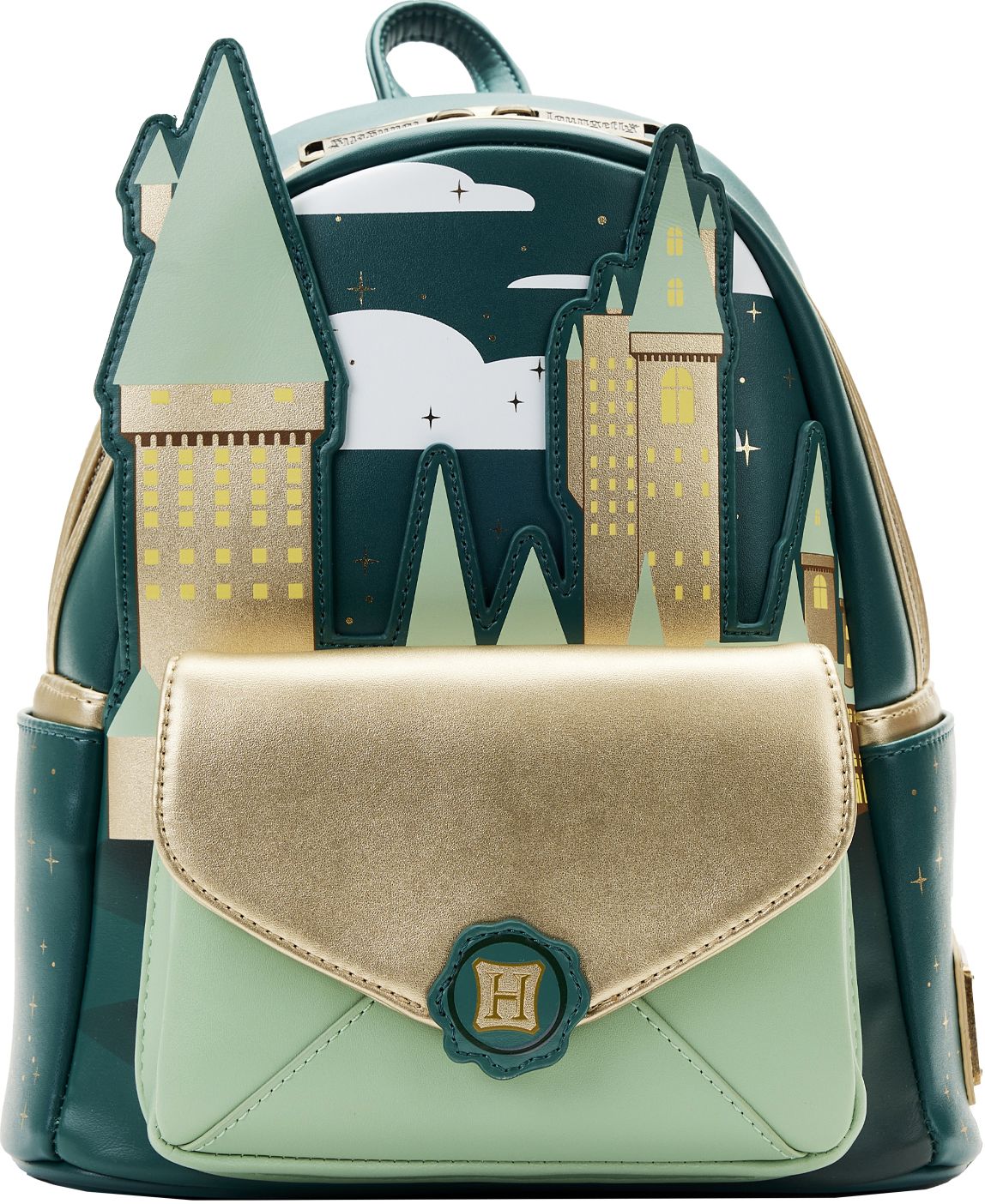 Golden Hogwarts Castle Mini Backpack (Loungefly Harry Potter:)