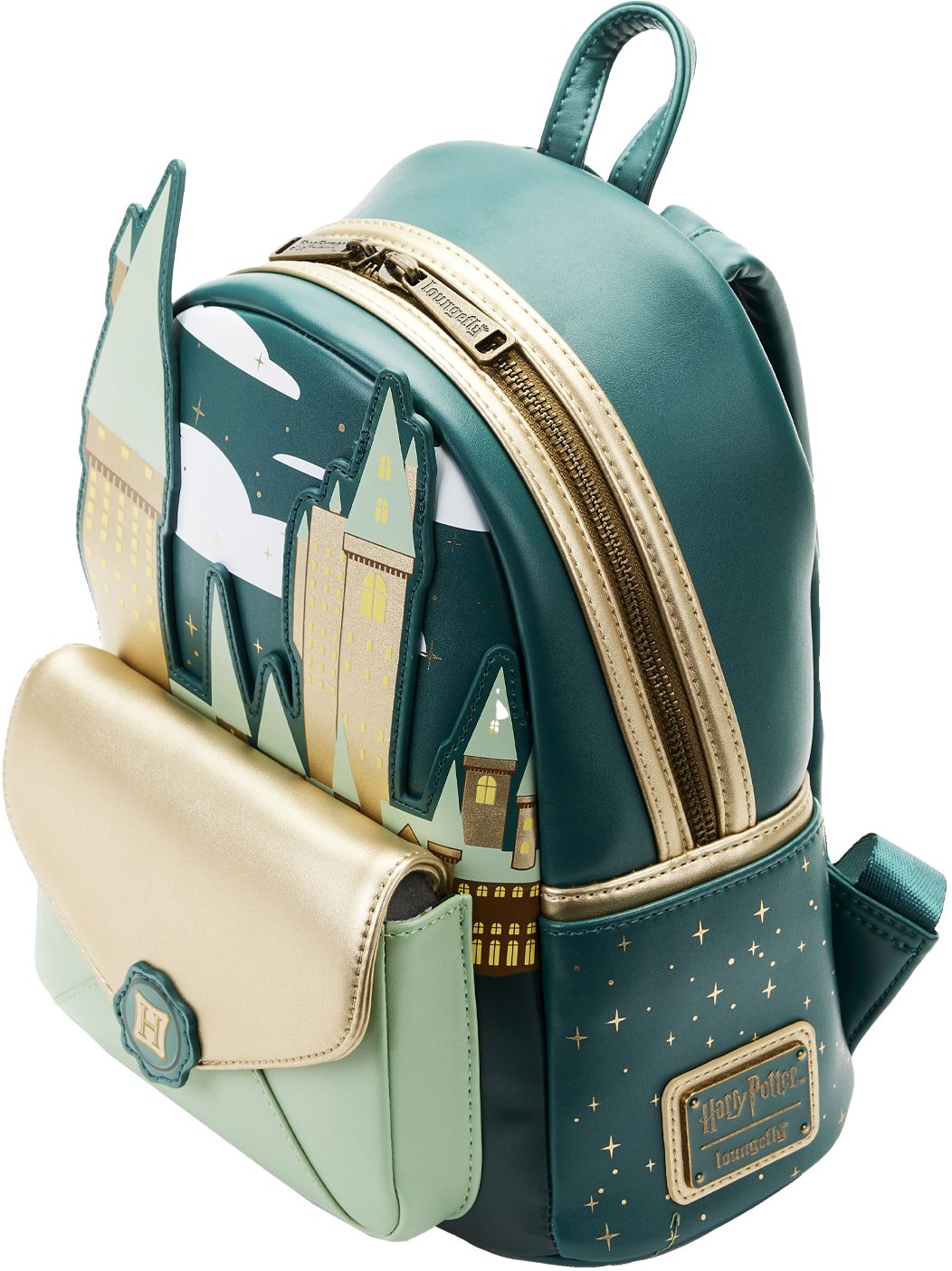 Golden Hogwarts Castle Mini Backpack (Loungefly Harry Potter:)