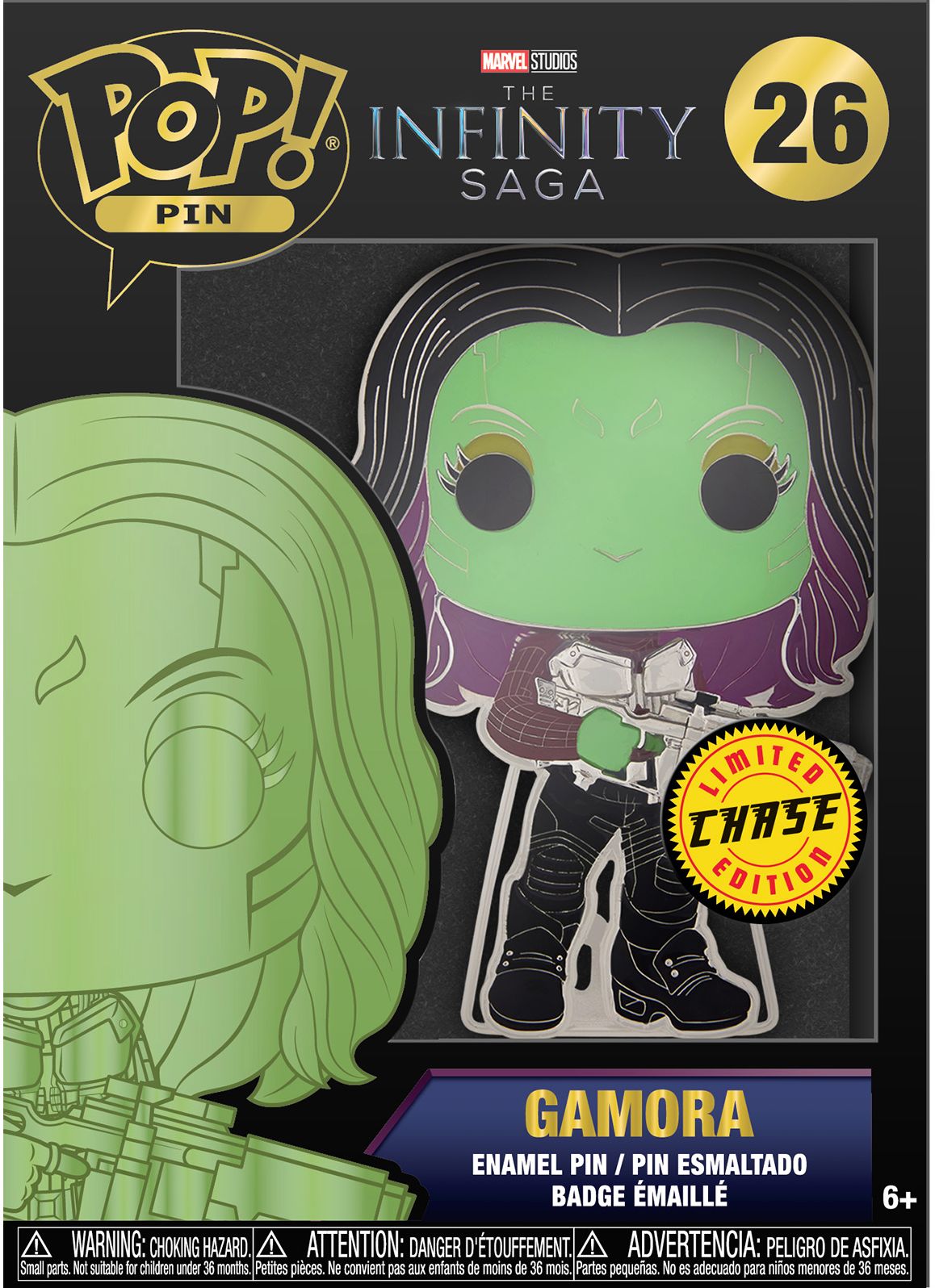 Gamora (Styles May Vary) (Funko Pop! Pins Marvel Infinity Saga:)