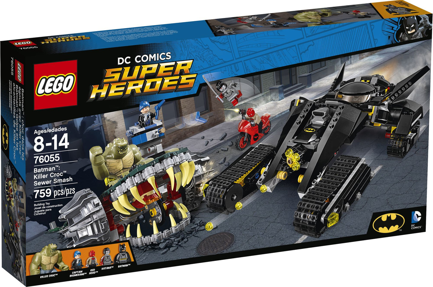 76055 LEGO Super Heroes Batman: Killer Croc Sewer Smash