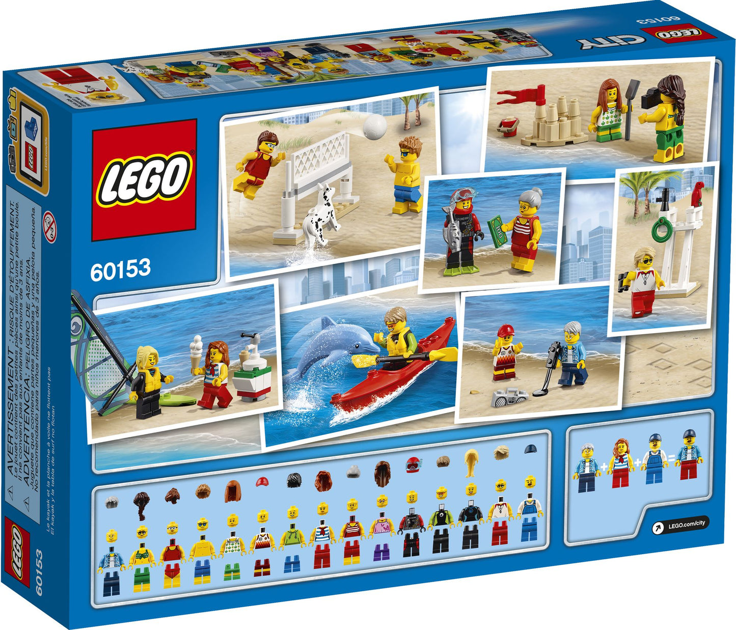 LEGO City 60153 Town People pack Fun at the beach