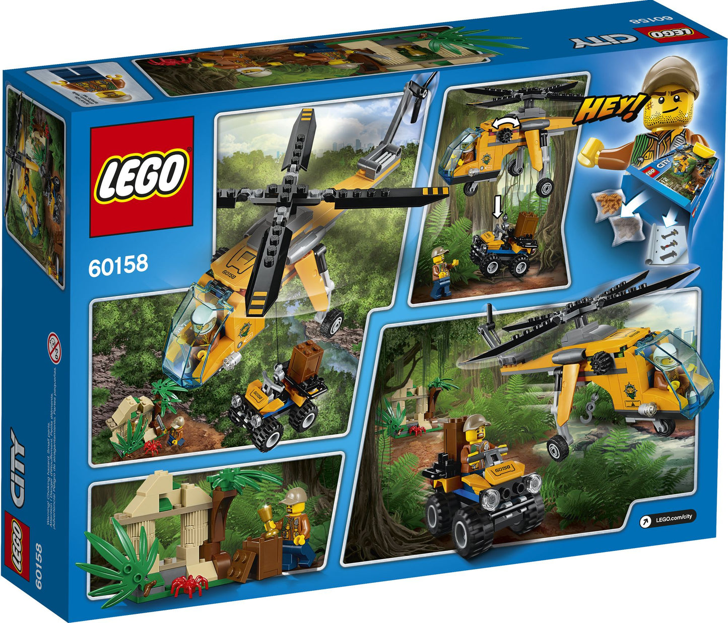 LEGO City 60158 Jungle Explorers Cargo Helicopter