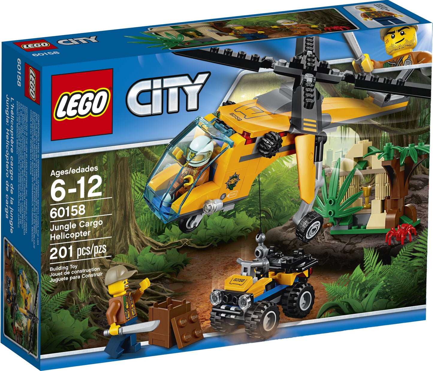 LEGO City 60158 Jungle Explorers Cargo Helicopter