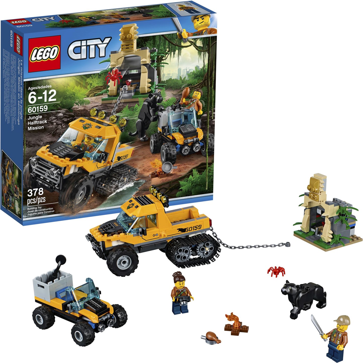 LEGO City 60159 Jungle Explorers Halftrack Mission