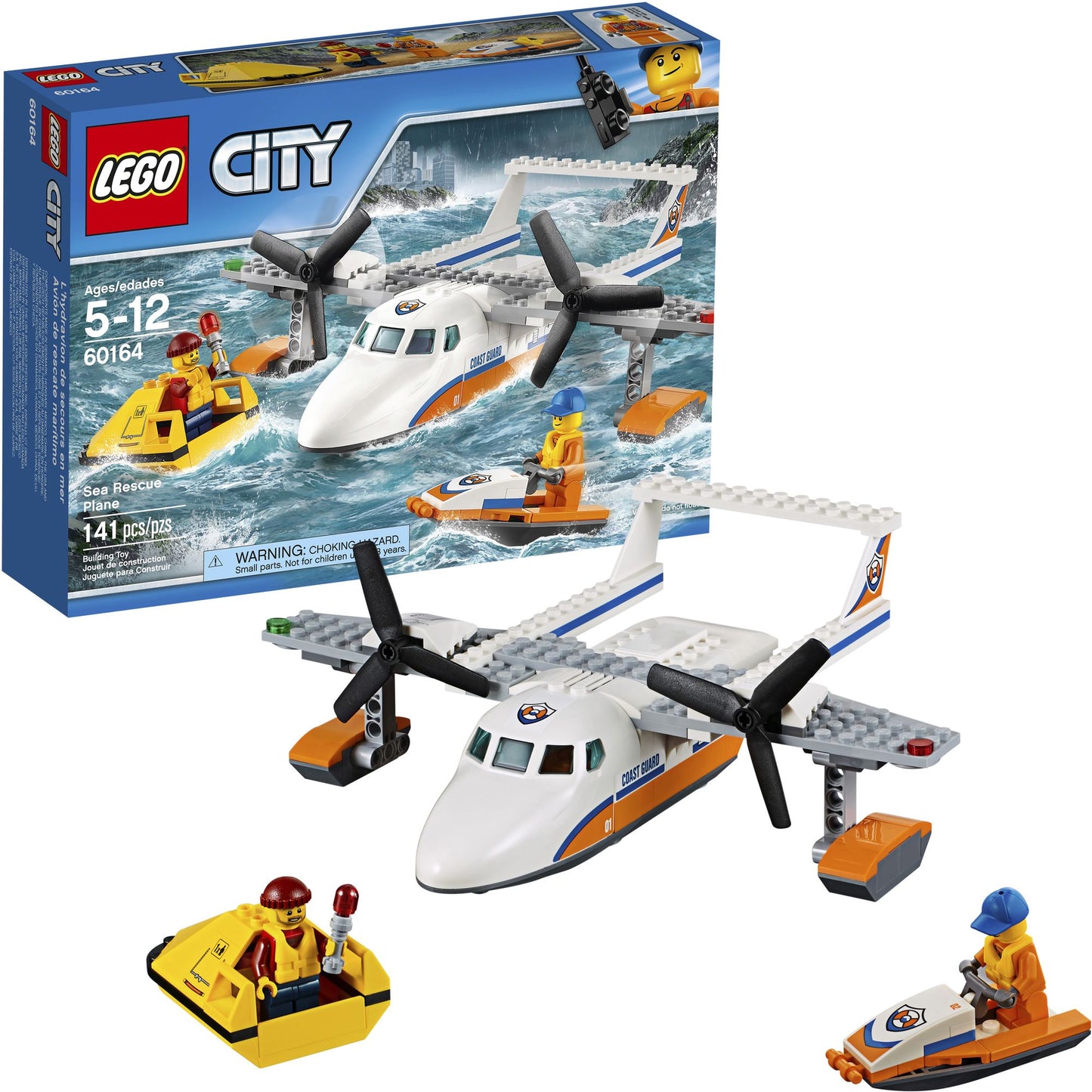 LEGO City 60164 Coast Guard Sea Rescue Plane