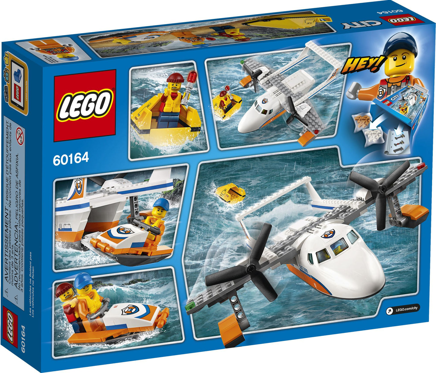 LEGO City 60164 Coast Guard Sea Rescue Plane