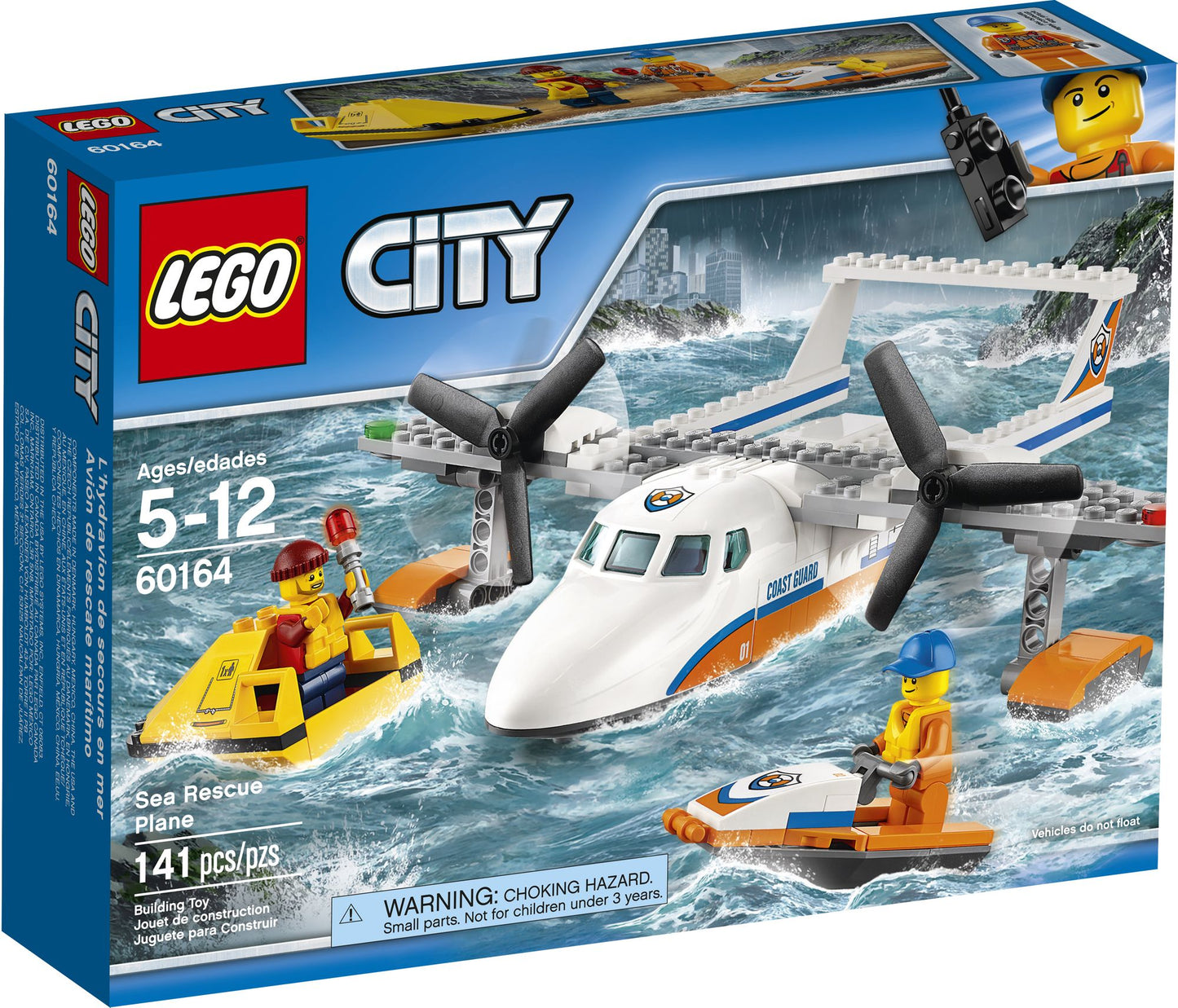 LEGO City 60164 Coast Guard Sea Rescue Plane