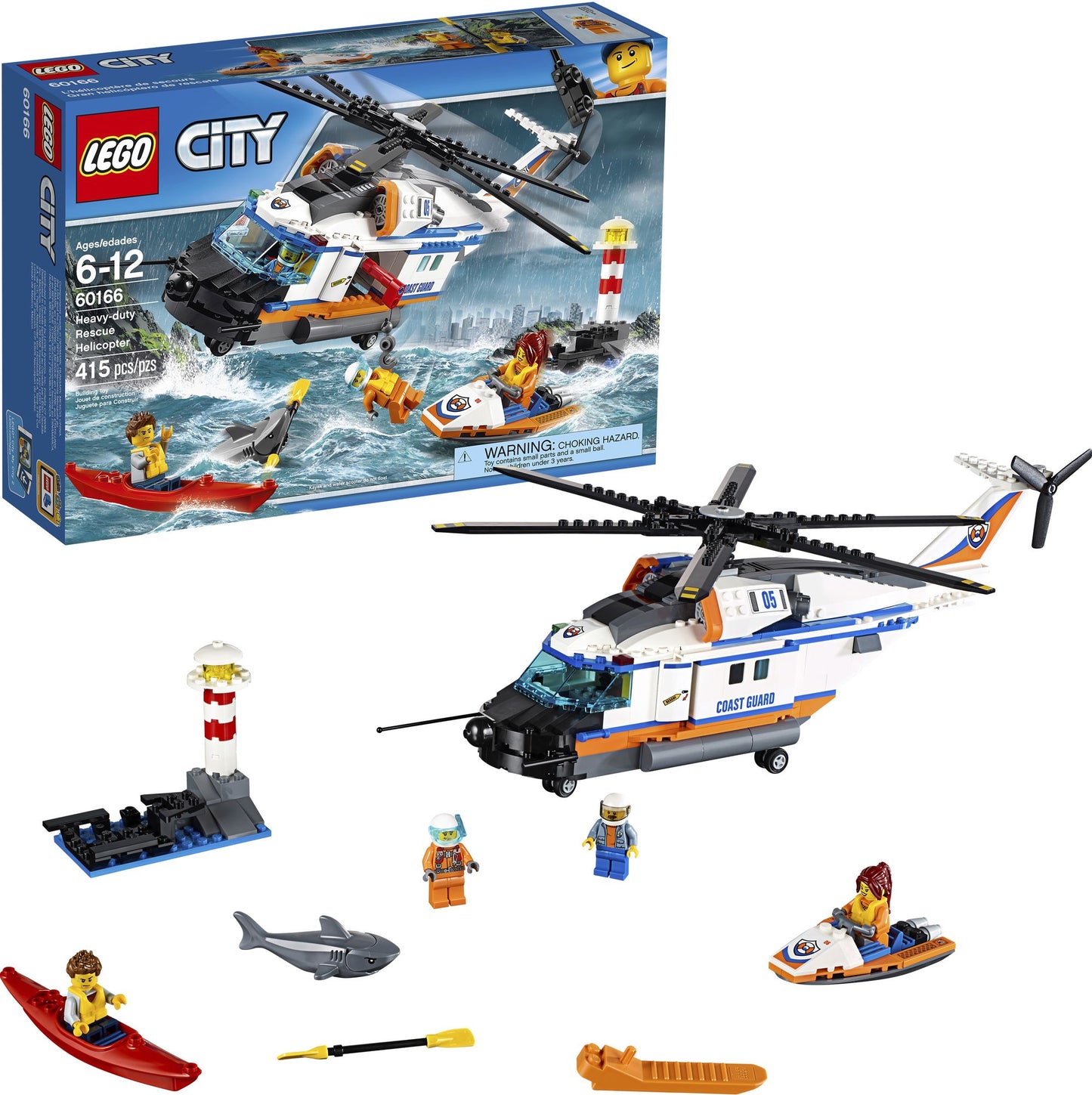 LEGO City 60166 Coast Guard Heavy-duty Rescue Helicopter