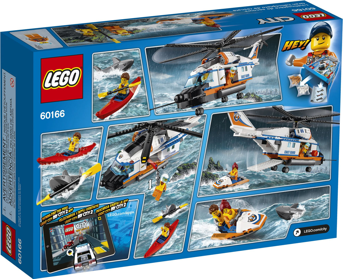 LEGO City 60166 Coast Guard Heavy-duty Rescue Helicopter