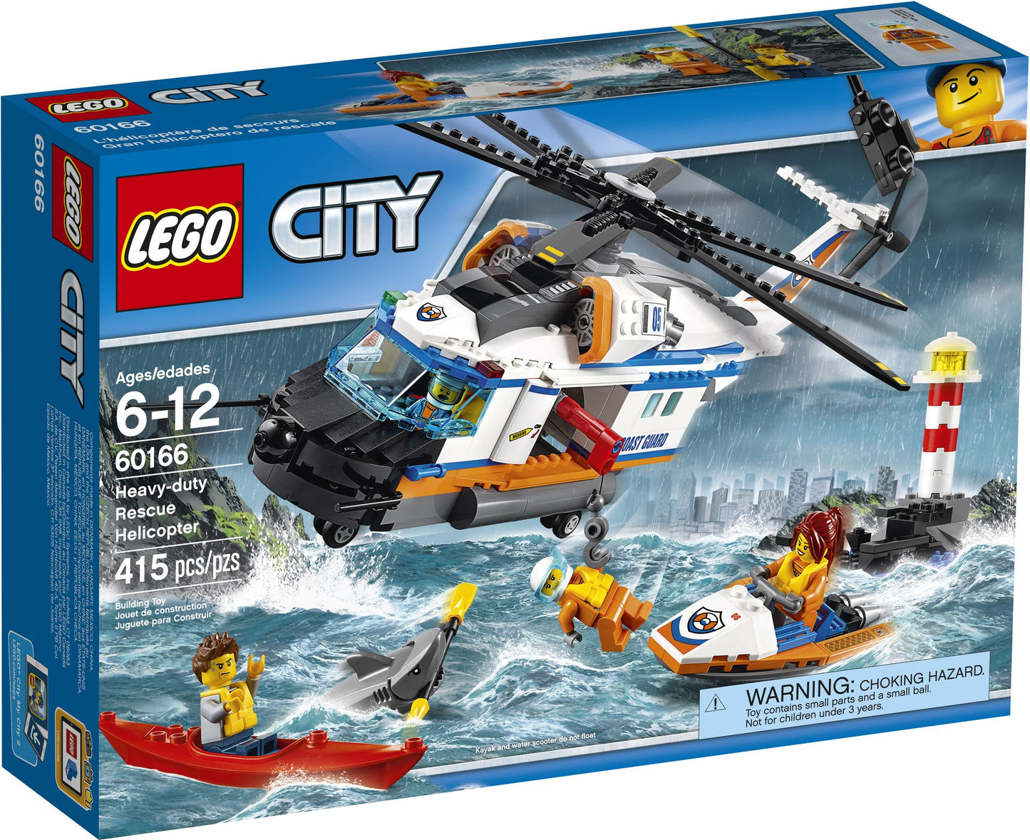 LEGO City 60166 Coast Guard Heavy-duty Rescue Helicopter