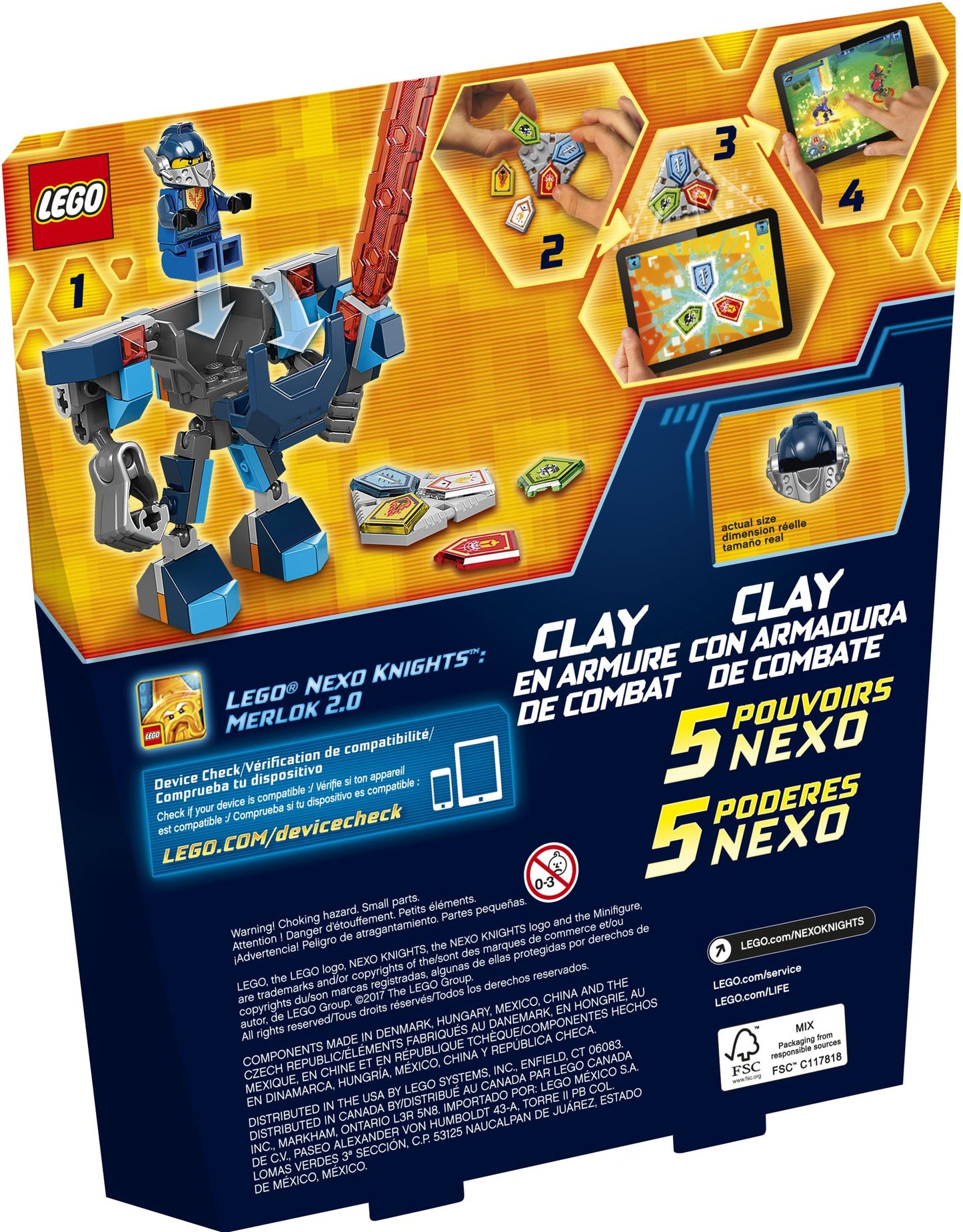 70362 LEGO Nexo Knights Battle Suit Clay