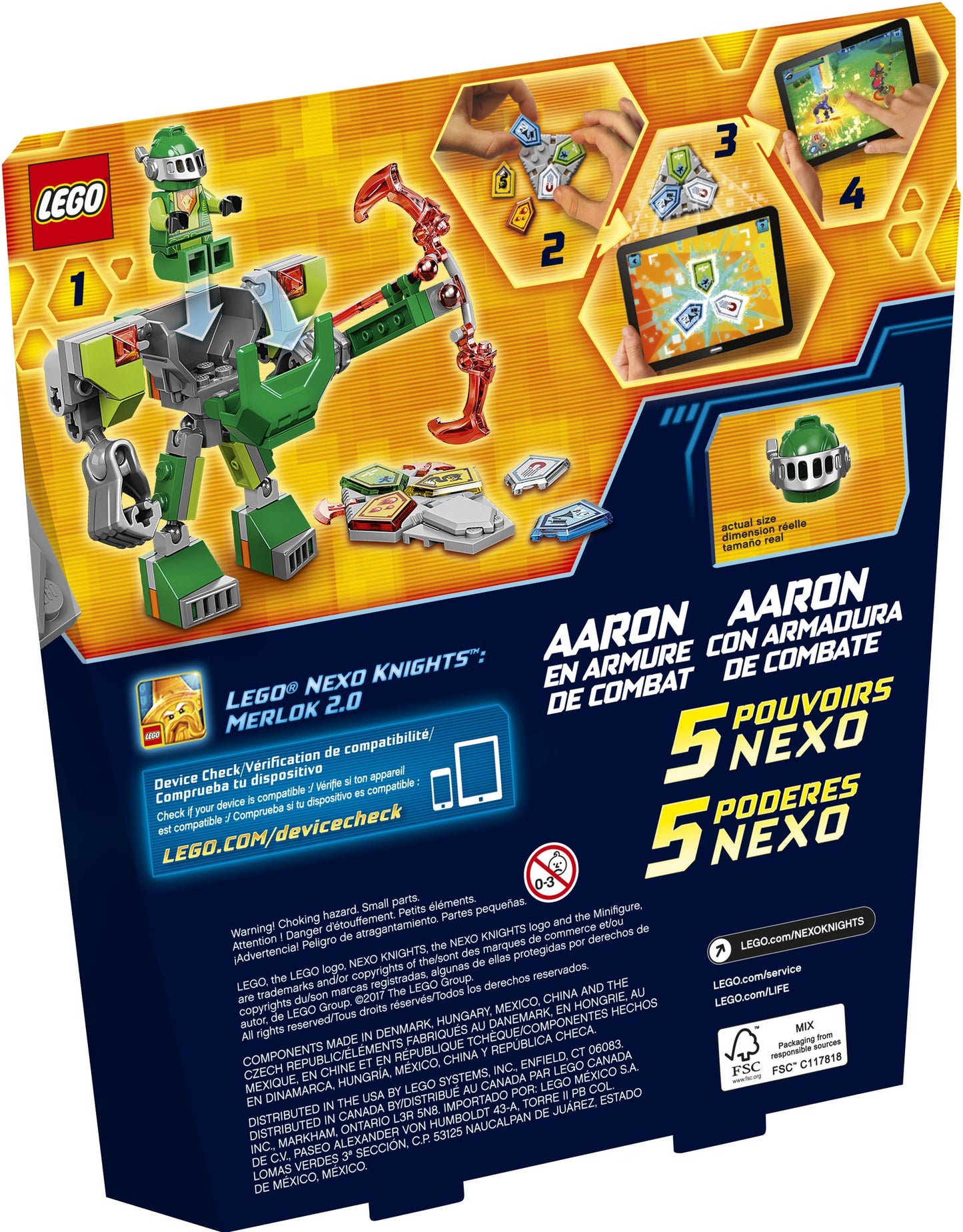 70364 LEGO Nexo Knights Battle Suit Aaron